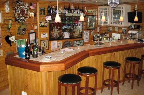 Finished Basement Bar